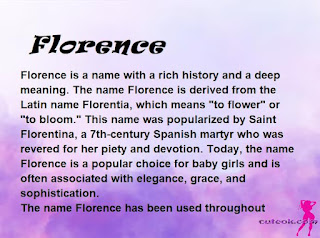 meaning of the name "Florence"