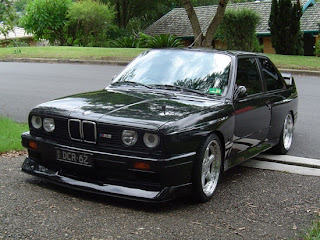 Black Car Bmw E30