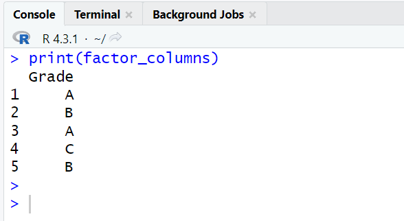 Extract Factor Variables from DataFrame in R