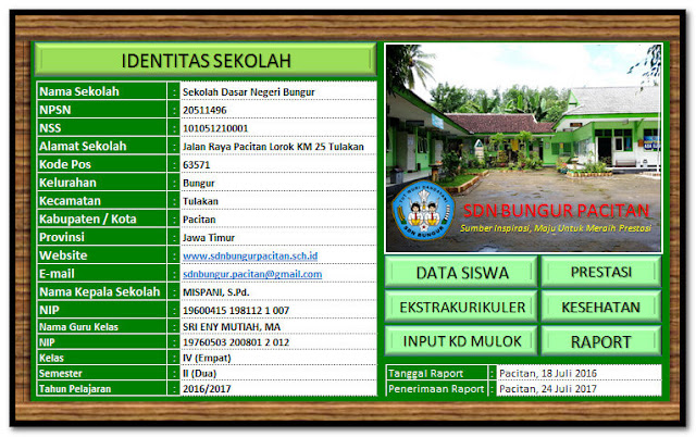  Aplikasi yang direkomendasikan untuk sekolah tingkat sekolah dasar  Download Aplikasi Cetak Raport Kurikulum 2013 Format Excel.Xlsx