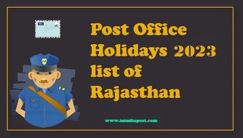 Post Office Holidays 2023 Rajasthan
