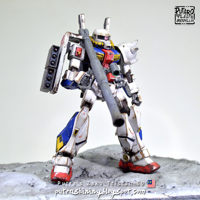 Izutaro Project Merdeka: HGUC 1/144 Tristan Custom / HGUC 1/144 Zaku II Custom - Malaysia 60th Merdeka by Putra Shining