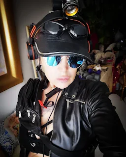 iServalan superhero female goggles helmet leather