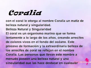 significado del nombre Coralia