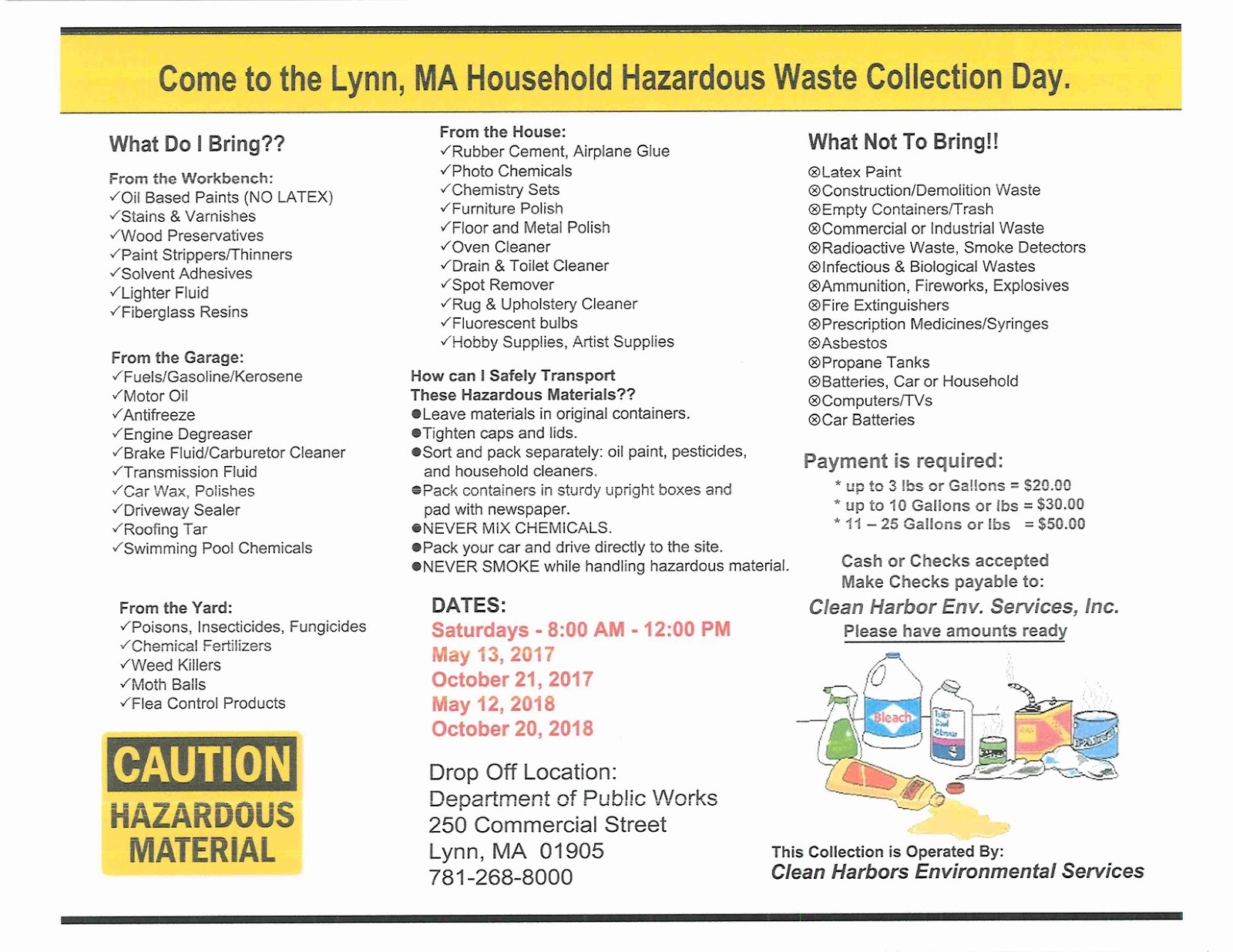 TrashTalkin Lynn Household Hazardous Waste Day is Saturday May 13