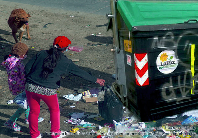 Problema de los contenedores de basura en el circuito paceño