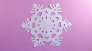 cách gấp cắt hình hoa tuyết origami Snowflakes | gấp giấy origami