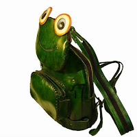 Unique Frog Backpack, Handmade By Genuine Leather, Beautiful and Collectible