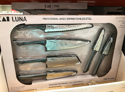 Make chopping and food prep easier with the Kai Luna Hammered 6-piece Knife Set