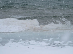 Lake Michigan winter shoreline