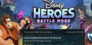 Disney Heroes Battle Mode Hack MOD Get Unlimited Diamonds Coins