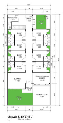  Rumah Minimalis Beserta Denahnya terbaru Denah Rumah 2 