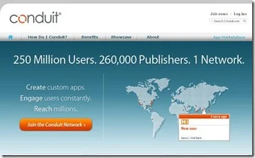 conduit crea barra webs gratis