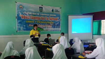 Puluhan Pelajar SMKN 1 Pringgabaya Ikuti Pelatihan "Vena Energy Go To School"