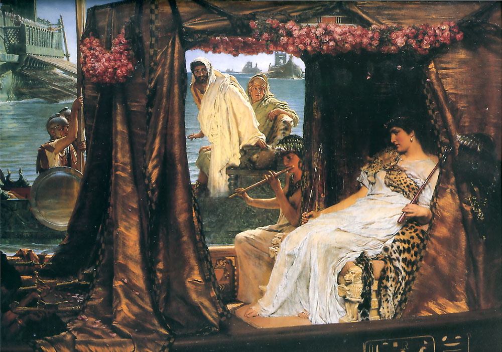 alma-tadema cleopatra anthony