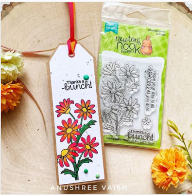 Thanks bunches by Anushree features Dainty Daisies by Newton's Nook Designs; #newtonsnook