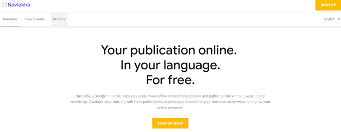 Navlekhā by Google for Indian Regional Publisher for Free, Know More, Publish More & Earn More.