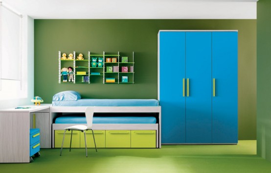 beautiful kids room design is all about smart positioning of furniture 