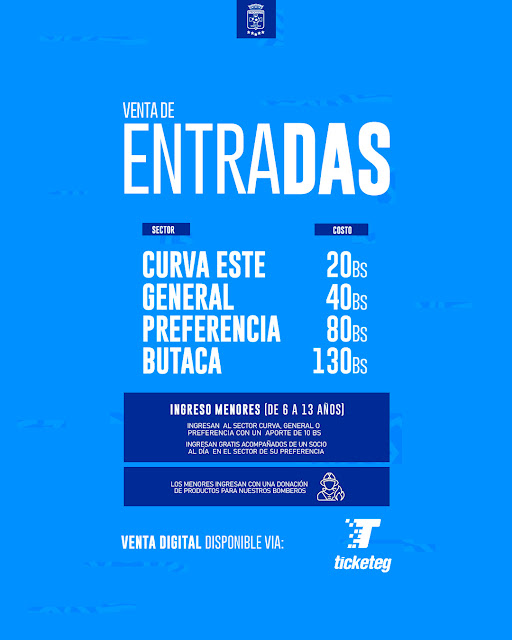 Venta de Entradas Blooming vs Nacional Potosi