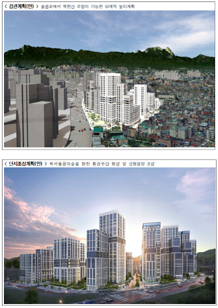 미아동 345-1일대 신속통합기획 경관계획(안), 단지조성계획(안)