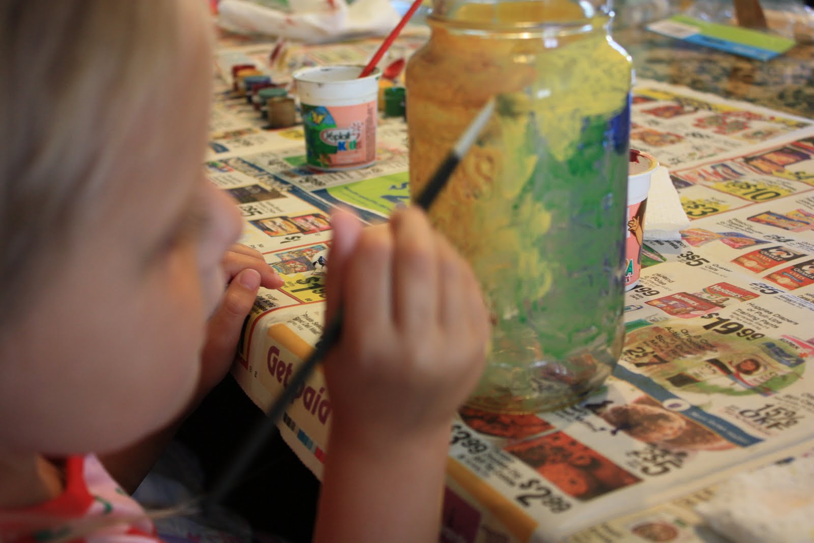 kids  Painting jar painting glass for Glass