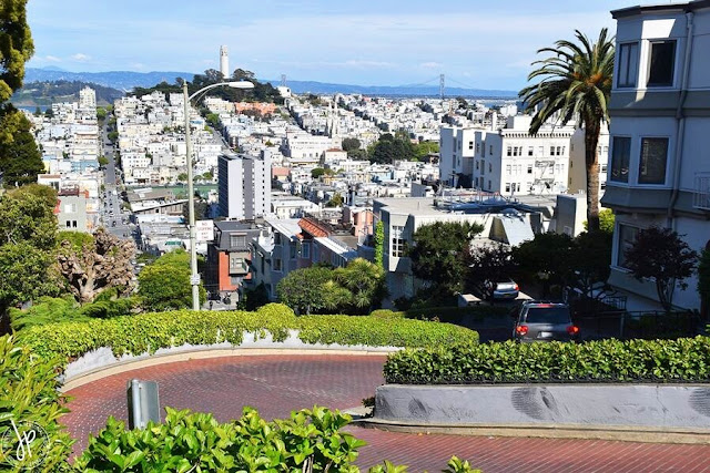 crooked street and city view