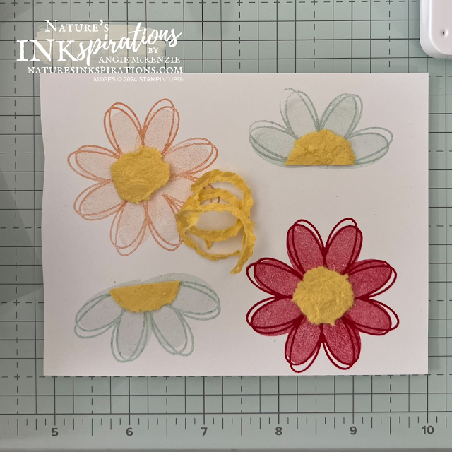 Details on creating the bee wing flowers | Nature's INKspirations by Angie McKenzie
