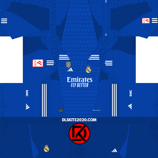 Real Madrid CF DLS Kits 2023-2024 Released Adidas In La Liga - DLS 2019 Kits (Goalkeeper Away)