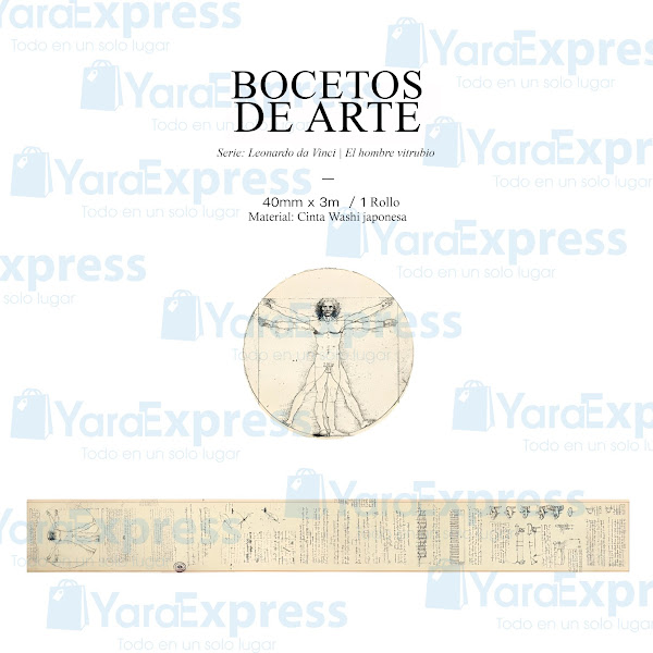 Cinta Washi Hombre Vitrubio