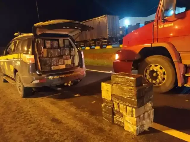 PRF apreende meia tonelada de cocaína na Régis Bittencourt em Registro-SP