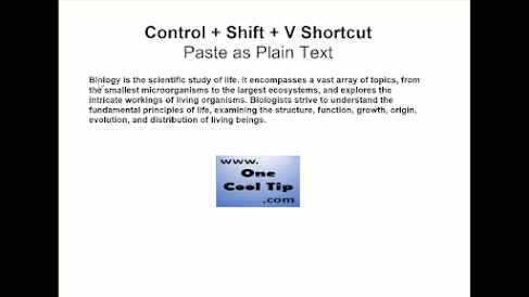 Paste as Plain Text in Microsoft Word