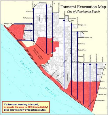 Tsunami map