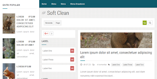 Free Soft Clean Blogger Template