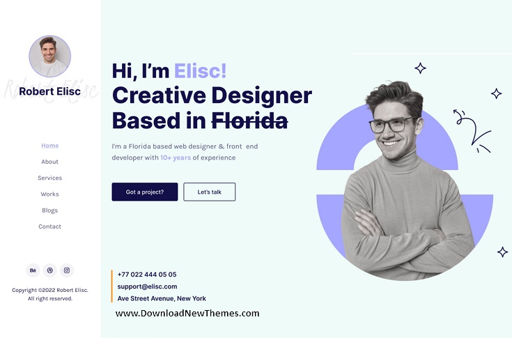 R. Elisc - Personal Portfolio Website Figma Template Review