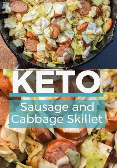 KETO SAUSAGE AND CABBAGE SKILLET