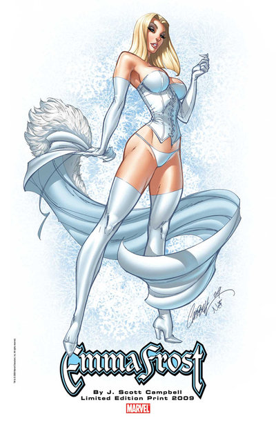 Emma Frost This slot was actually tied with Ms Marvel While both are sexy 