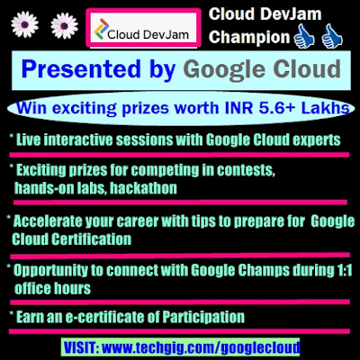 Google Cloud Champion contest