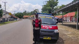 Polsek Gantar Patroli di Bulan Ramadhan Antisipasi Kejahatan Jalanan dan Gangguan Kamtibmas