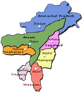 Northeast Map Regional City