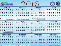 Download Kalender Dapodik tahun 2016 Gratis