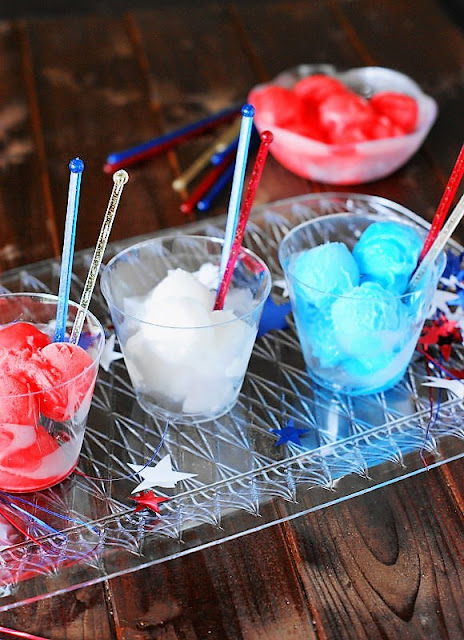 How to Make 4th of July Italian Ice Floats Image