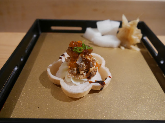 米匠Mi Jian 中山店-米餅鱈魚肝鮭魚子塔