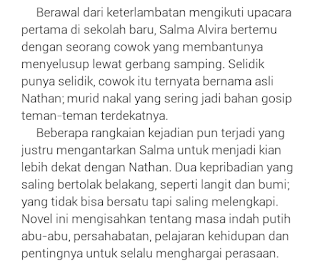 ALL ABOUT WATTPAD: SARAN [RECOMEND] CERITA NOVEL DI 