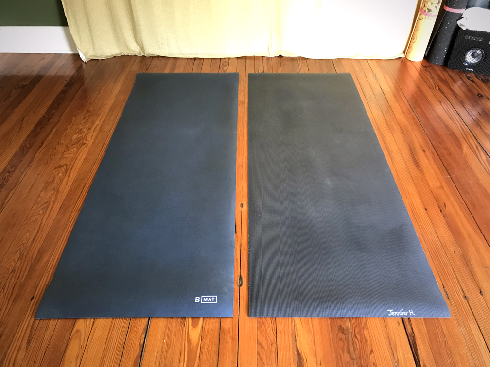 The Great Yoga Mat Bake Off: BMAT vs. Manduka Black Mat Pro - Jen Tech Yoga