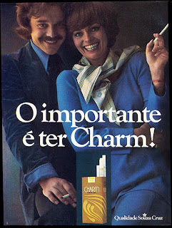 propaganda cigarros Charm - 1976. propaganda anos 70; história decada de 70; reclame anos 70; propaganda cigarros anos 70; Brazil in the 70s; Oswaldo Hernandez;