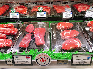 香港のスーパーマーケットのお肉