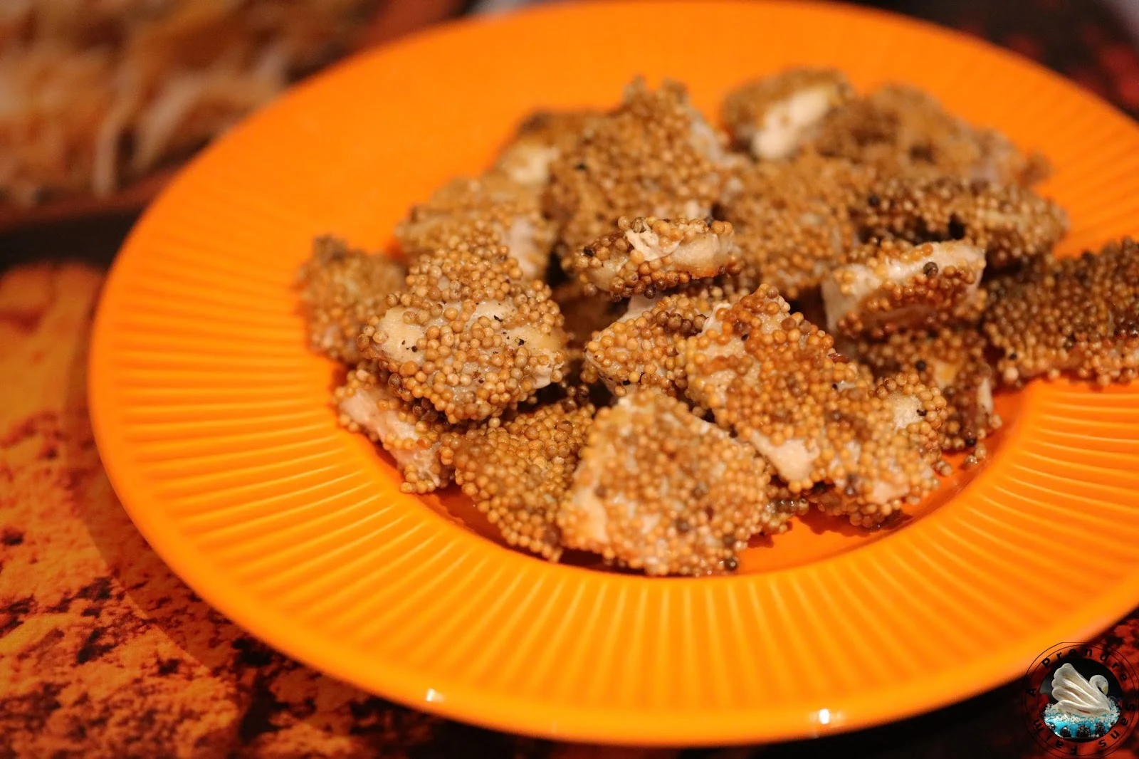 Nuggets de poulet aux graines de moutarde