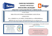 CURSO DEMANEJO Y PRIVACIDAD. INICIACION A BLOGGERCREACION Y . (facebook blogger)