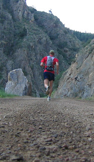 Your host running in scenic Waterton Canyon