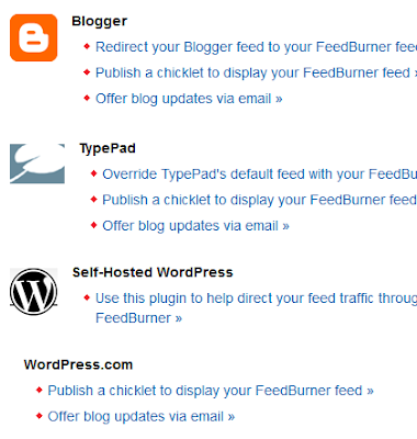 Cara daftar Blog ke Rrs FeedBurner